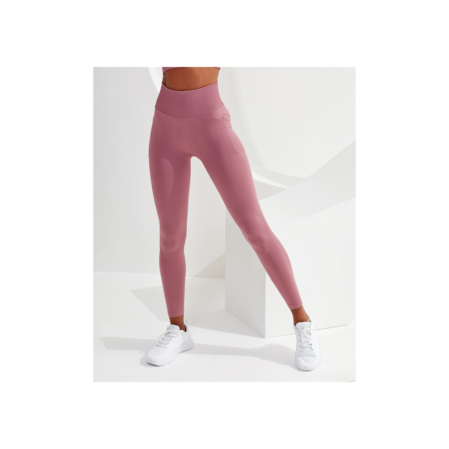 Women's ribbed seamless 3D fit multi-sport leggings