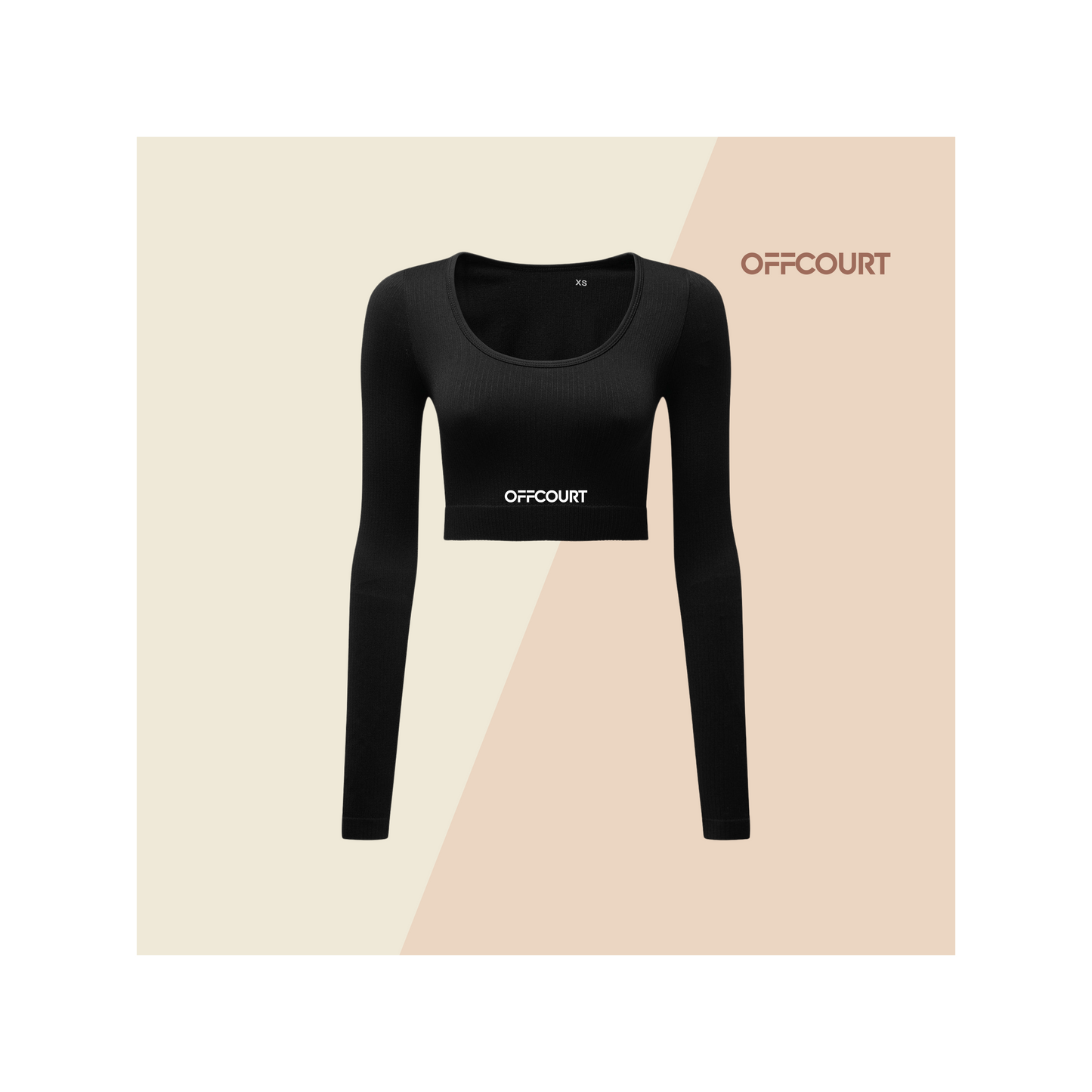 Women's ribbed seamless 3D fit multi-sport crop top