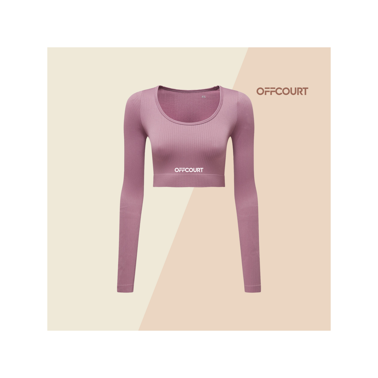 Women's ribbed seamless 3D fit multi-sport crop top